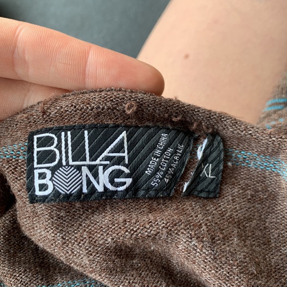 Brown billa bong v-neck sweater - Picture 6 of 6